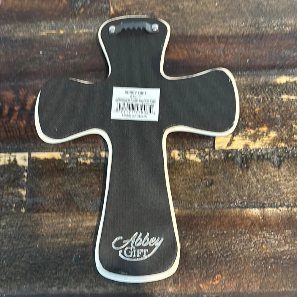 Blue Ceramic Cross Wall Decor NIB Amazing Grandma